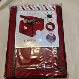 WHITMOR NWT CHRISTMAS LIGHT BOX ORGANIZER‎ 17 x12 x 10in